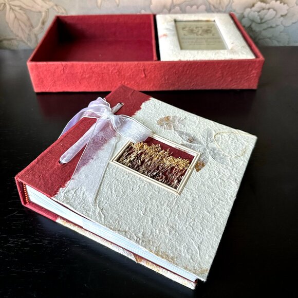 Remembrances Mulberry Paper Frame & Photo Album Boxed Set - Picture 6 of 10